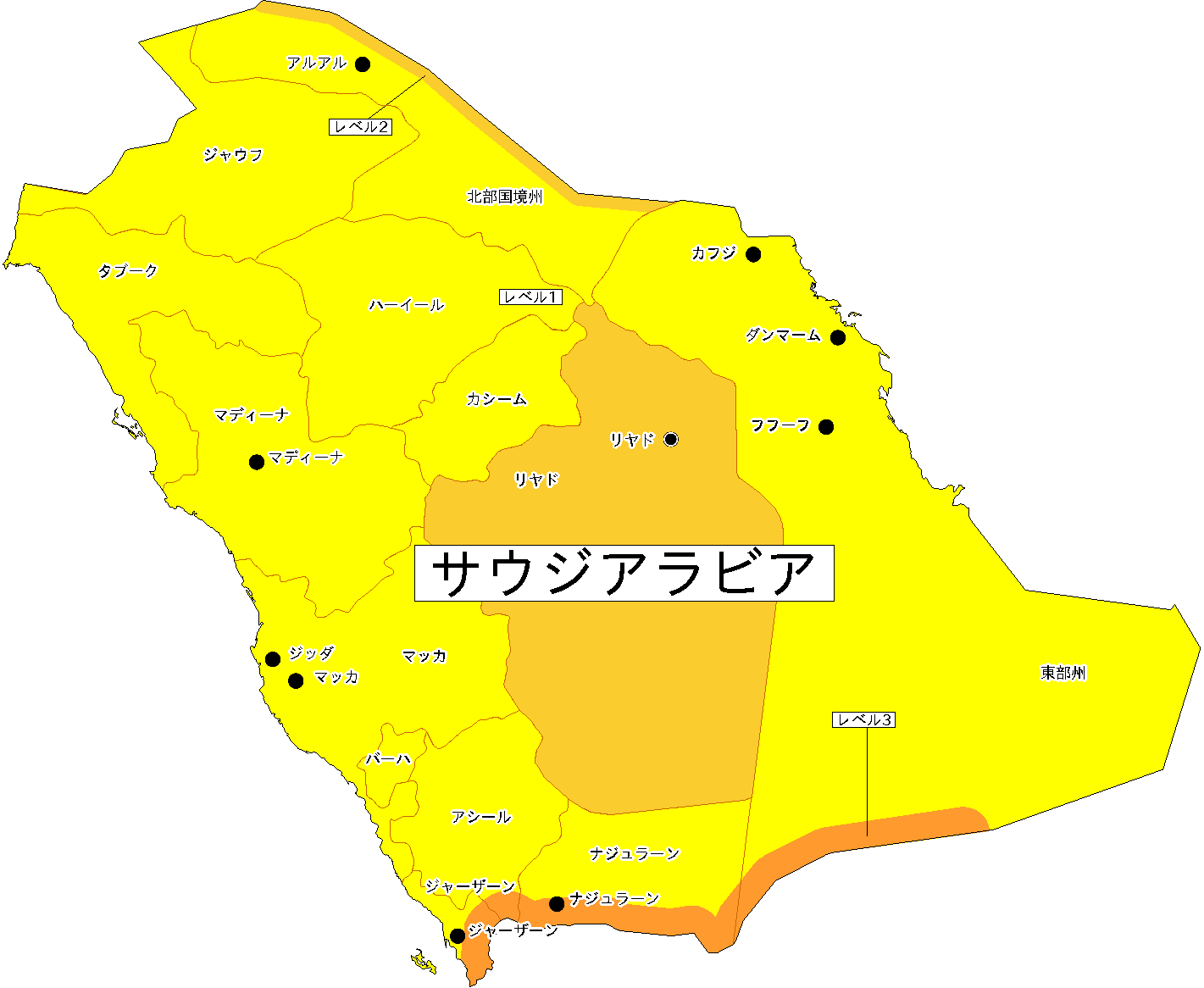 【危険レベル】
... 対象の国・地域の危険情報地図1(クリックで別ウィンドウが開きます)